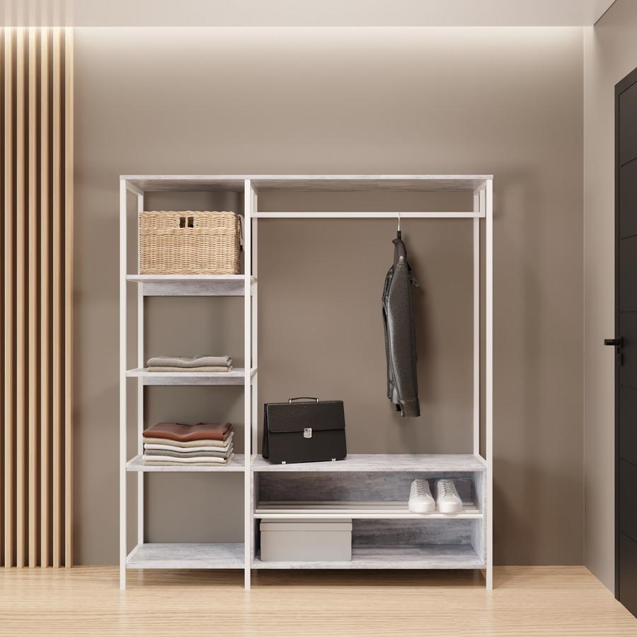 Прихожая Fenster Дакота 2 Белая 160x143,5x36,5 ДСП Урбан