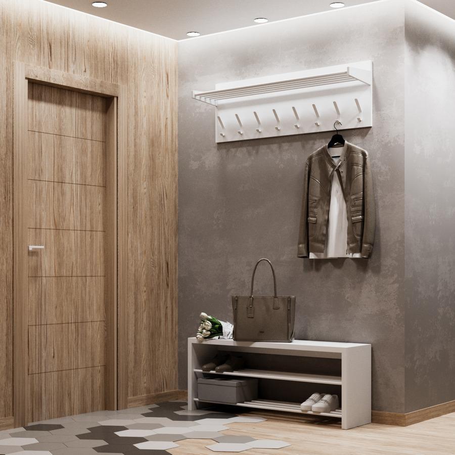 Прихожая Fenster Вива Белая ДСП Белое