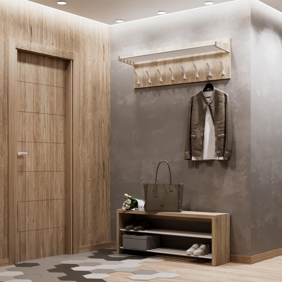 Прихожая Fenster Вива Белая ДСП Дуб сонома