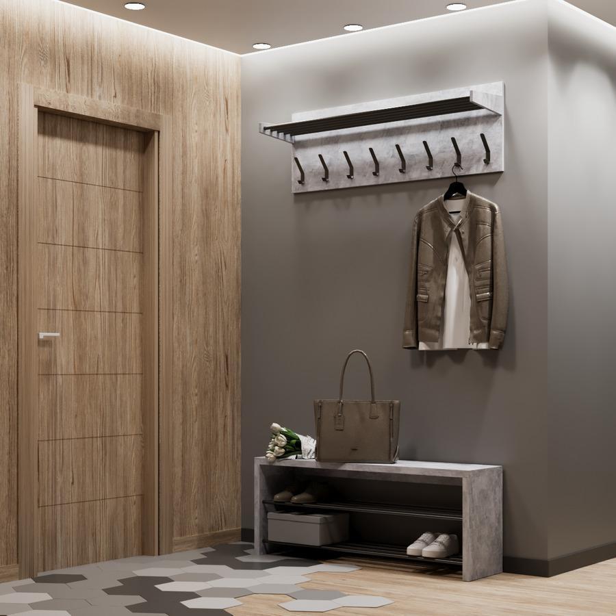 Прихожая Fenster Вива Чёрная ДСП Урбан