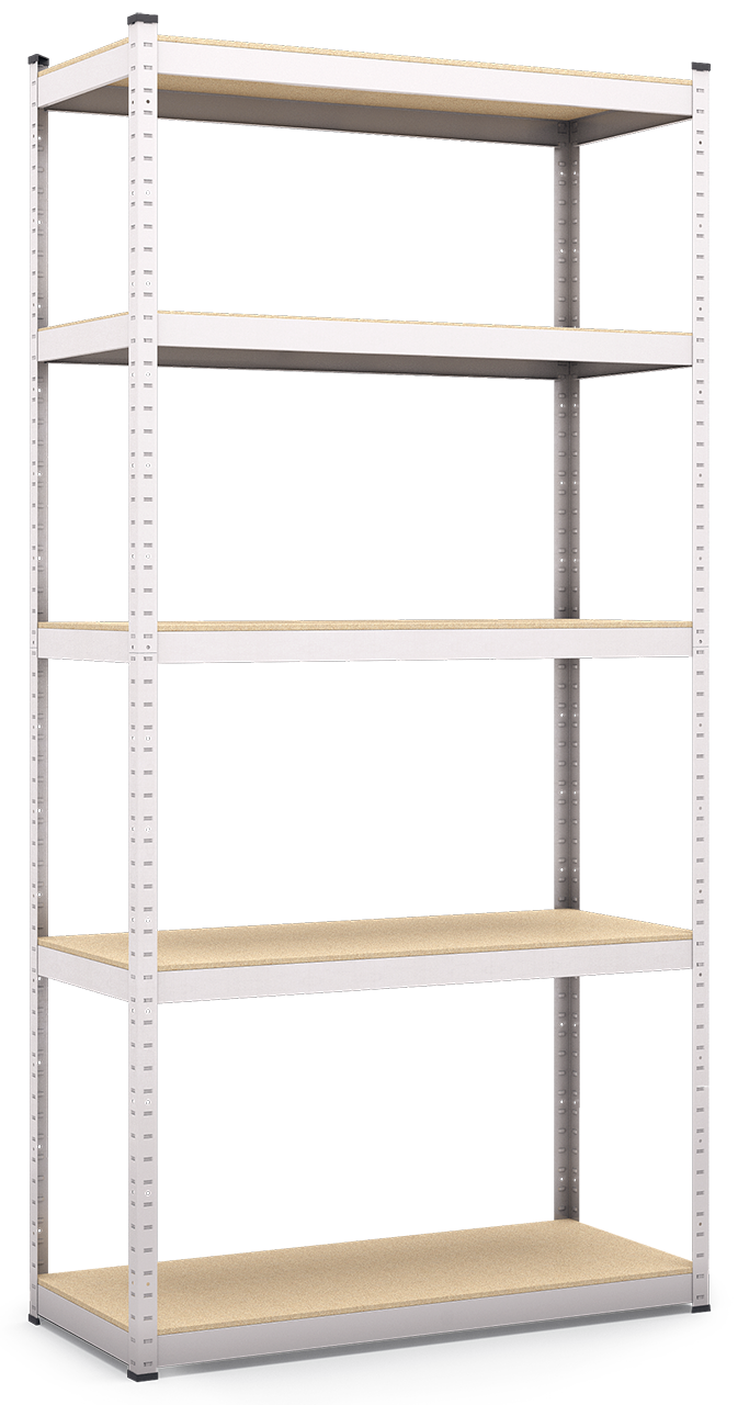 Стелаж Стандарт ОД 1800х900х400 Місячний, 220 кг/полицю, 5 полиць, ДСП, оцинкований, металевий, поличний