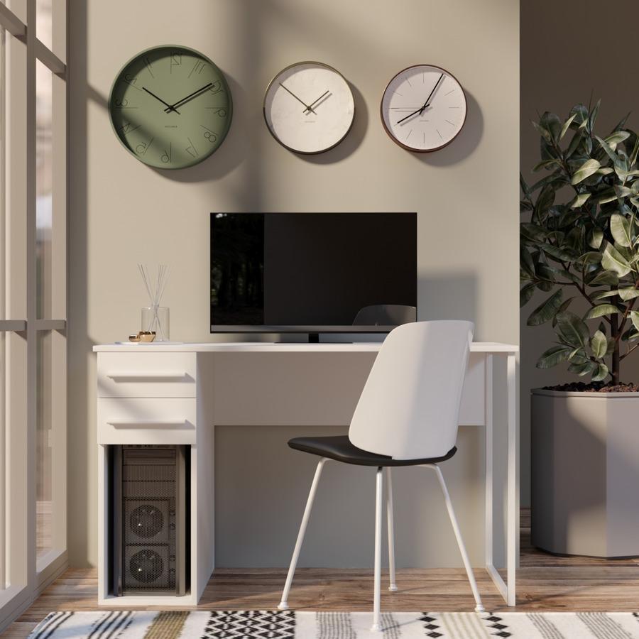 Стол компьютерный Fenster Альянс 2 Белый 74x120x62 столешница Белая