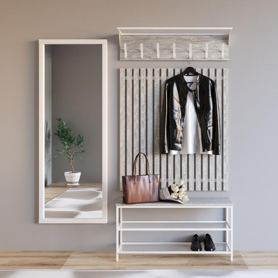 Прихожая Fenster Эмбер 1 990 Белая ДСП урбан, фото 1