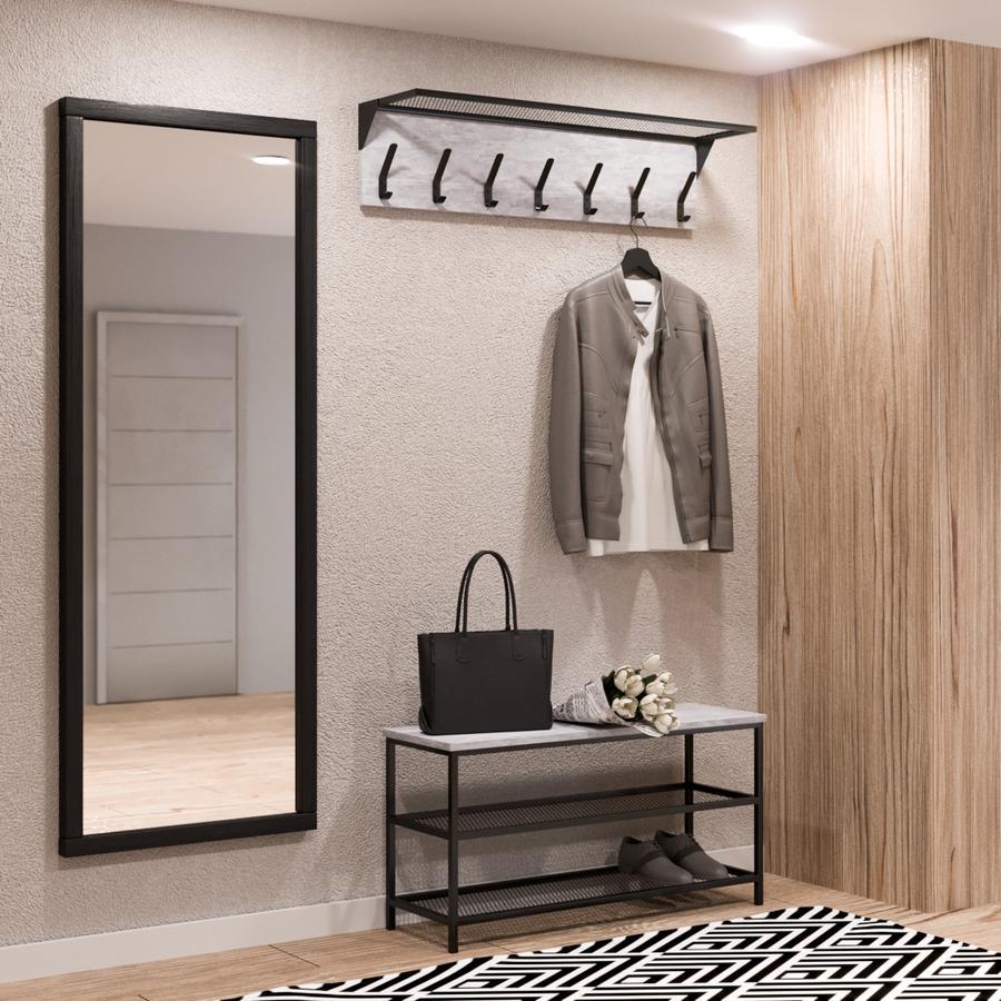 Прихожая Fenster Эмбер 2 990 Чёрная ДСП урбан