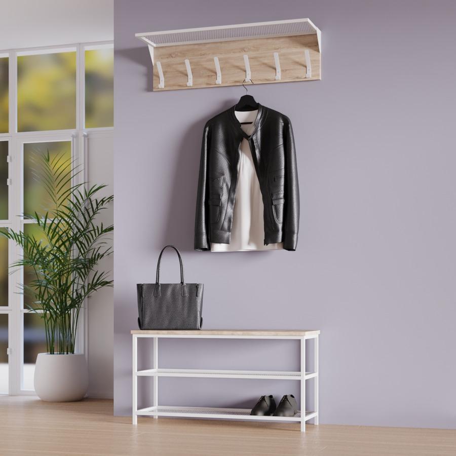 Прихожая Fenster Эмбер 3 880 Белая ДСП дуб сонома