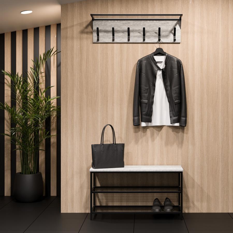 Прихожая Fenster Эмбер 3 880 Чёрная ДСП урбан