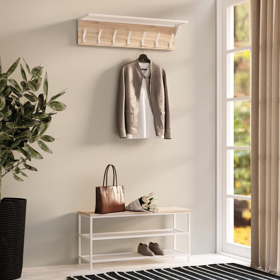 Прихожая Fenster Эмбер 3 990 Белая ДСП дуб сонома, фото 1