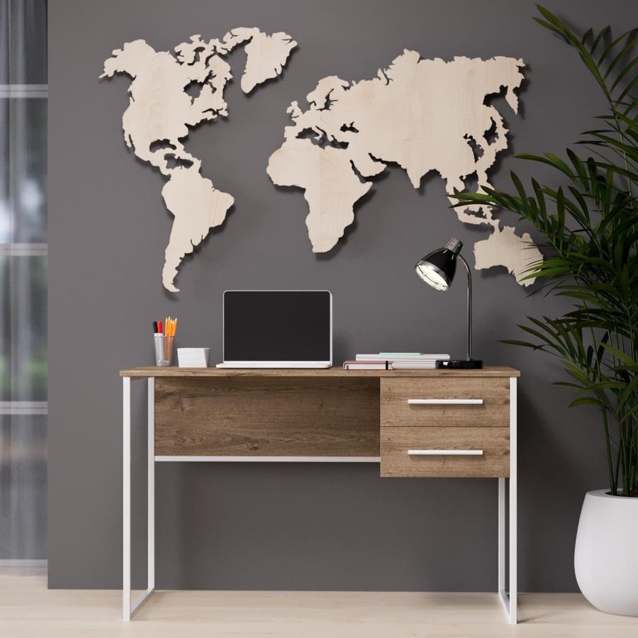 Письменный стол Fenster Универ 5 Белый 74x120x60 столешница Аликанте