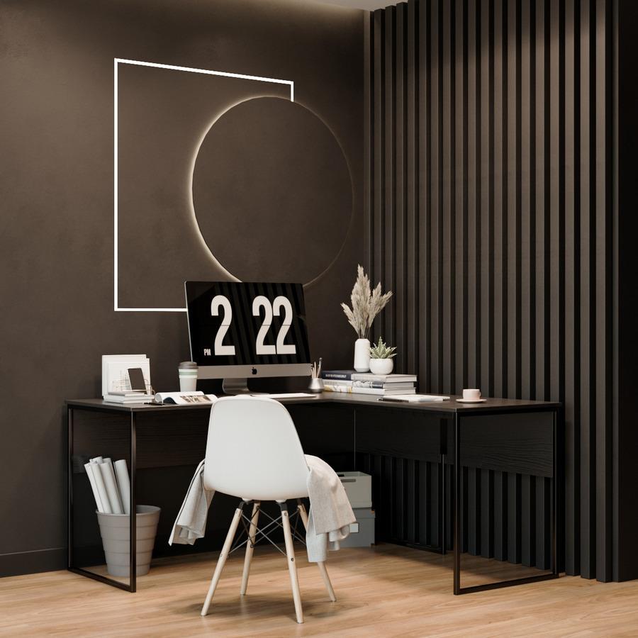 Письменный стол Fenster Формат Чёрный 740x1600/1400x600