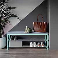 Банкетка деревянная Fenster NVD-13 Бирюзовая Лакки-17