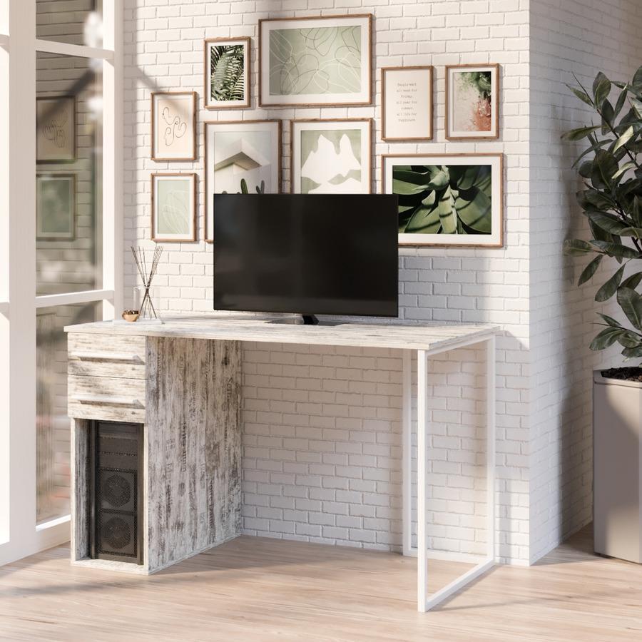 Стол компьютерный Fenster Альянс 1 Белый 74x120x62 столешница Кантри