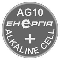 Батарейка часовая щелочная, Alkaline AG10 (LR54, 189, 1130) Энергия 1.55V