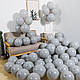 Латексні повітряні кулі 12 дюймів колір 010 сірий 100 шт. в пакованні, фото 2