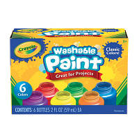 Краски для рисования Crayola Classic washable 6 шт (54-1204)