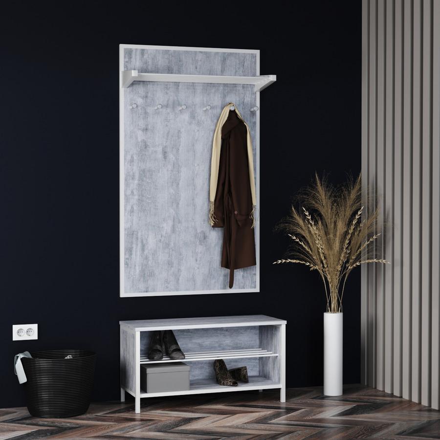 Прихожая Fenster Панорама 2 Белая ДСП урбан