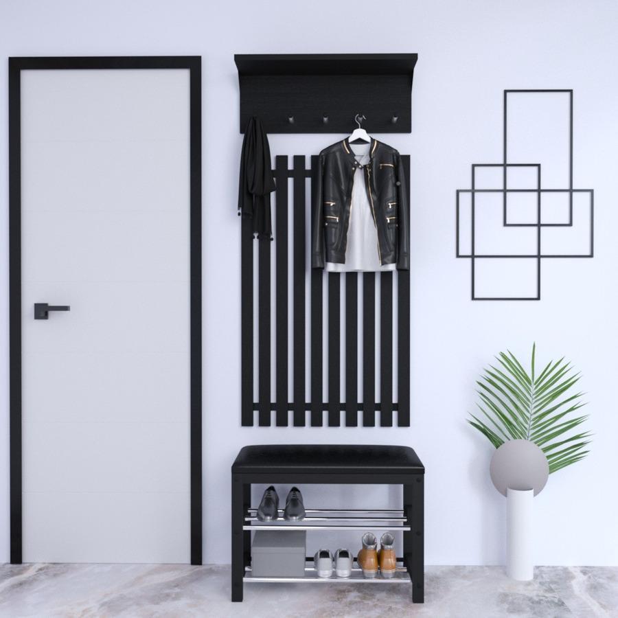 Прихожая Fenster Фиеста 2 Чёрная, фото 1