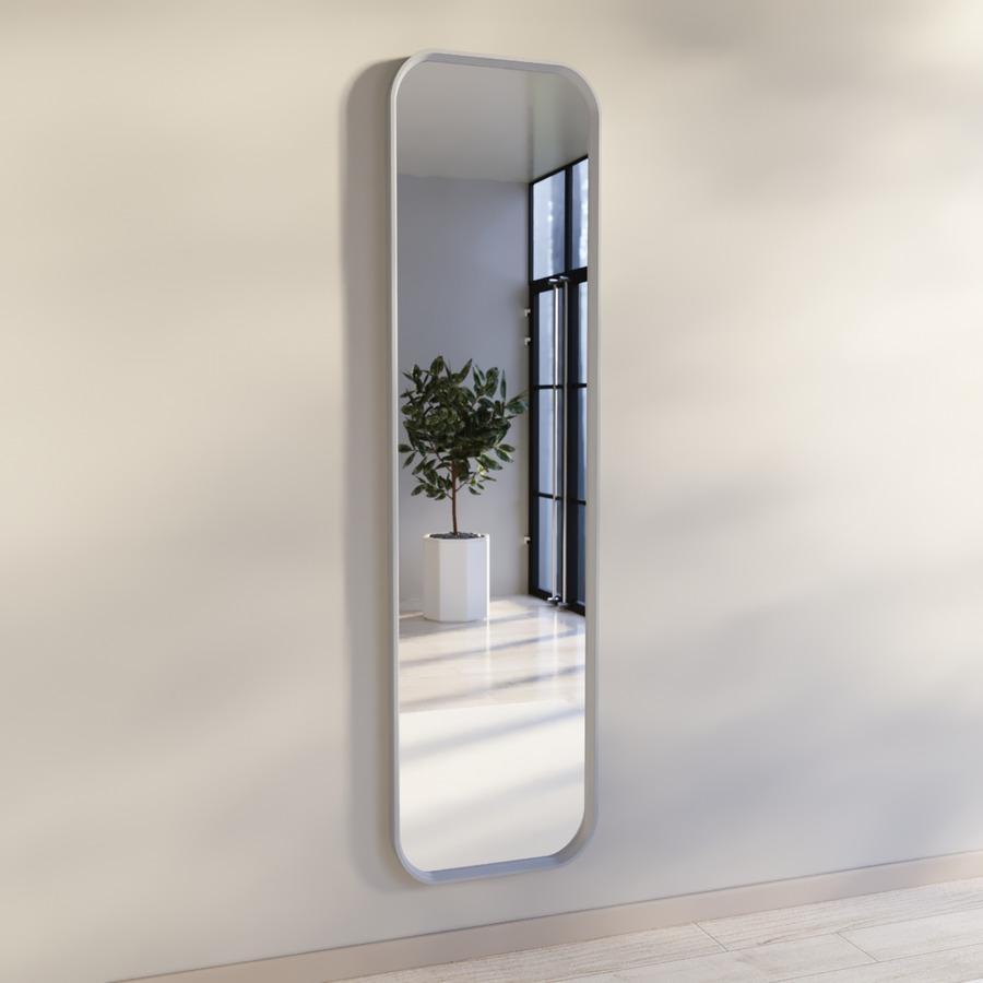Настенное зеркало Fenster Монако Светло-серое 156x46x4
