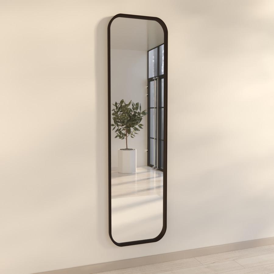Настенное зеркало Fenster Монако Чёрное 156x46x4