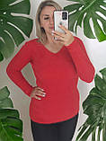 Жіночий модний теплий светр батал Новинка 2023, фото 3