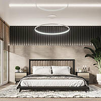 Ліжко Fenster Компаніт 900x1720x2080 Чорне/Какао