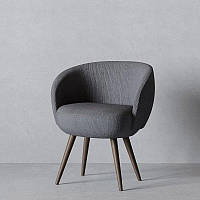 Кресло Лиссабон Fenster Шоколад/Хьюстон серый