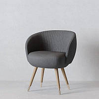 Кресло Лиссабон 3 Fenster Кремовый / Хьюстон серый