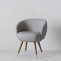 Кресло Лиссабон 3 Fenster Мокко / Хьюстон светло-серый