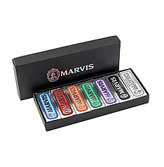 Подарунковий набір Marvis 7 Box 7x25мл (Classic Strong, Whitening, Aquatic, Ginger, Licorice, Jasmin, Cinnamon)