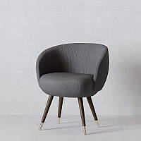 Кресло Лиссабон 3 Fenster Шоколад/Хьюстон серый