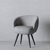 Кресло Лиссабон Fenster Чёрный /Хьюстон светло-серый