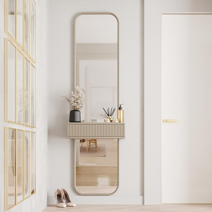 Настенное зеркало Fenster Монако 4 Капучино