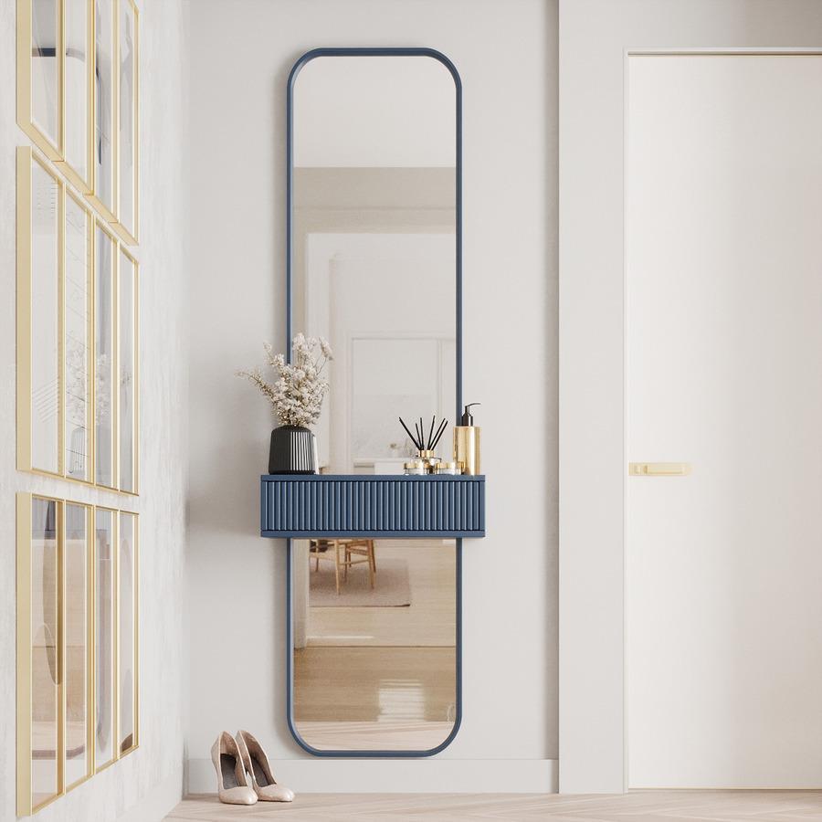 Настенное зеркало Fenster Монако 4 Темный Лазурь