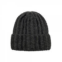 Зимняя утепленная шапка для подростков и взрослых женщин темно-серый