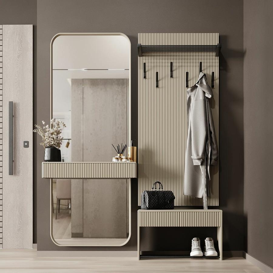 Прихожая Брюссель 7 Чёрный/Капучино Fenster