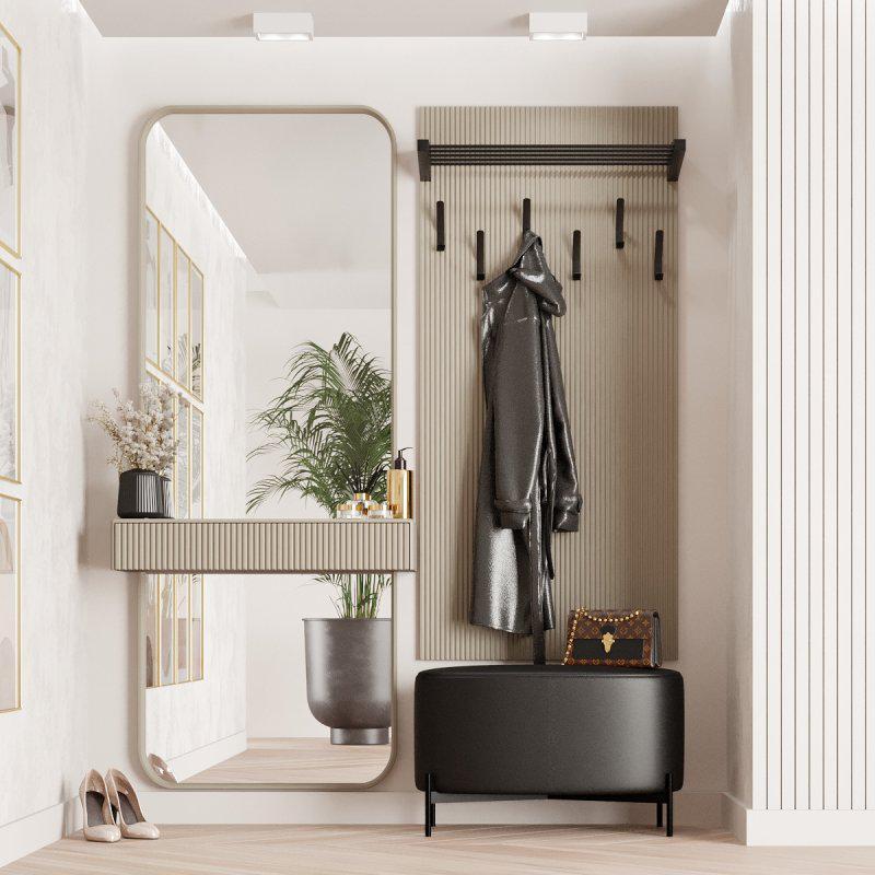 Прихожая Брюссель 6 Чёрный/Капучино Fenster