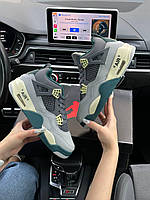 Кроссовки Nike air jordan 4 Grey женские кроссовки Найк аир джордан 4 фирменная коробка Lnx