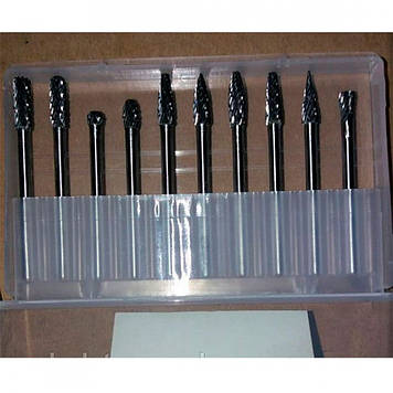 Набір борфрез для гравера 10 шт. d3 D4