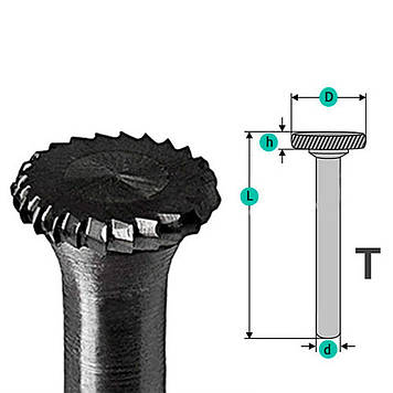 Борфреза кулясте посилене d6 D16 h5 (Т1605M06 YDS)