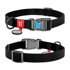 Нашийник для собак водостійкий WAUDOG Waterproof з QR-паспортом, пластикова пряжка-фастекс, фото 3