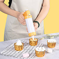 Кондитерський шприц із насадками для тіста та крему (16шт.) Artale кулінарний шприц прес для глазурі