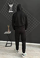 Мужской спортивный костюм jordan черный с олимпийкой Стильные мужские спортивные костюмы на осень Lnx