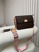 Стильна жіноча сумочка Преміум'якості Сумки Louis Vuitton brown pink Сумки через плече жіночі Lnx