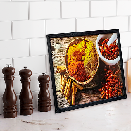 Фотокартина у дерев'яній рамі Spices 6 30х40 см POS-3040-184, фото 3