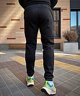Спортивные штаны nike мужские утепленные на резинке Зимние брюки мужские с начесом Найк Lnx