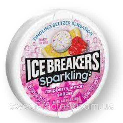 Ice Breakers Raspberry Lemon Seltzer 42g (ID#1998282497), цена: 239 ...
