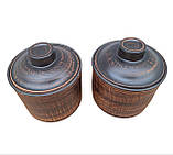 Набір для Солі і Цукру з кераміки глиняний 0.7 л, фото 3