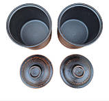 Набір для Солі і Цукру з кераміки глиняний 0.7 л, фото 4