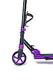 Дитячий складний самокат із ліхтариком та дзвінком Scale Sports SS-14 фіолетовий. Колеса 145 мм. Дітям від 3-х років, фото 6