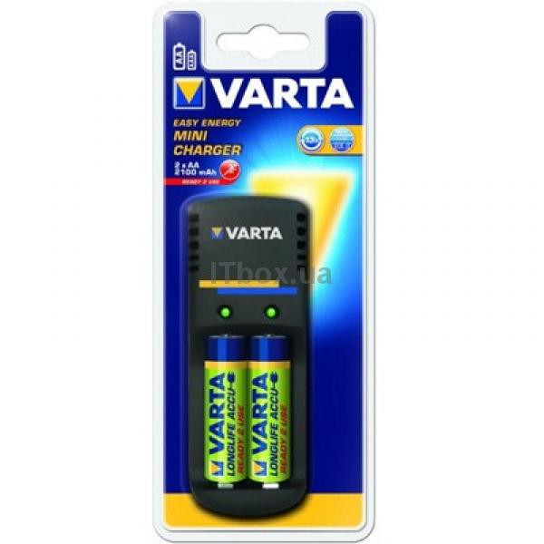 Зарядний пристрій Varta mini charger + 2xAA 2100mAh