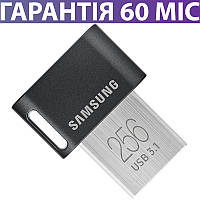 Флешка 256 ГБ Samsung Fit Plus USB 3.1 (Самсунг), мини, компактная, usb флеш накопитель